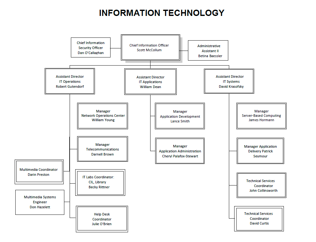 It Operations Org Chart Mayota